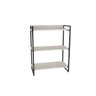 Kit 3 Peças com Mesa para Escritório em L, Estante e Gaveteiro Espresso Móveis - 5