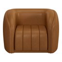 Ver imagem 5 de Kit 2 Poltronas Decorativa para Sala 112cm Meris M22 Sintético Caramelo - Mpozenato