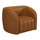Ver mais imagens de Kit 2 Poltronas Decorativa para Sala 112cm Meris M22 Sintético Caramelo - Mpozenato