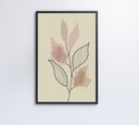 Ver imagem 7 de Quadro Abstrato Folhas 4 - 90x60 Cm - Adesivo Fotográfico
