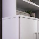 Ver mais imagens de Estante De Livros 6 Portas 12 Prateleiras Grand Reggia Branco - Moville