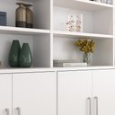 Ver imagem 6 de Estante De Livros 6 Portas 12 Prateleiras Grand Reggia Branco - Moville