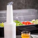 Ver imagem 2 de 6 Garrafas Store'n Pour 1l Brancas Mixologista Armazenar e Servir Caldas Drinks