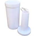 Ver imagem 6 de 6 Garrafas Store'n Pour 1l Brancas Mixologista Armazenar e Servir Caldas Drinks