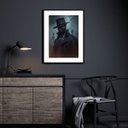 Ver imagem 1 de Quadro Umbanda Exu Capa Preta - 60x48cm:madeira Branca