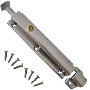 Fechadura Semiautomática de Aço Inoxidável-14,5cm Facil Negocio Importadora Fechasemi14cm