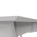 Ver imagem 5 de Mesa de Reunião F5 Office sem Gavetas 200cm Cinza com Caixa de Tomadas