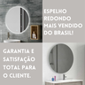 Espelho Decorativo Vidro Redondo 60x60cm Sala Banheiro Top - 5