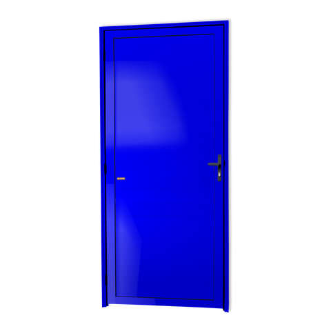 Porta Alumínio Lambril D.Azul 70 Brimak