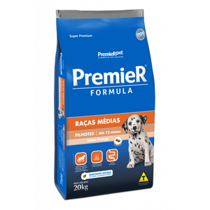 Ração Premier Formula Frango para Cães Filhotes de Raças Médias 20kg