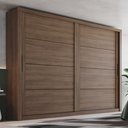 Ver imagem 1 de Guarda-Roupa Casal 2 Portas Deslizantes Snow Espresso Móveis