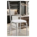 Ver imagem 2 de Conjunto 2 Cadeiras Support Cromadas com Reforço Tubo Grosso Suporte 150 Kgs Cozinha,restaurante,sal