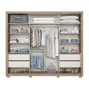 Ver imagem 4 de Guarda-Roupa Casal 2 Portas Deslizantes com Espelho Alpha Espresso Móveis