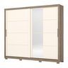 Guarda-Roupa Casal 2 Portas Deslizantes com Espelho Alpha Espresso Móveis - 2