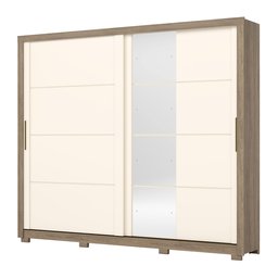 Guarda-Roupa Casal 2 Portas Deslizantes com Espelho Alpha Espresso Móveis - 2 Guarda-Roupa Casal 2 Portas Deslizantes com Espelho Alpha Espresso Móveis - 2
