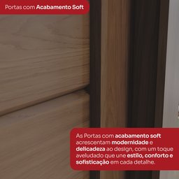 Guarda-Roupa Casal 2 Portas Deslizantes com Espelho Alpha Espresso Móveis - 6