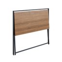 Ver imagem 5 de Mesa Escrivaninha Compacta Dobrável com Pés em Aço 94 Cm Preto com Mel Preto com Mel