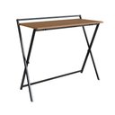 Ver imagem 7 de Mesa Escrivaninha Compacta Dobrável com Pés em Aço 94 Cm Preto com Mel Preto com Mel
