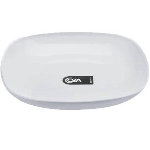Prato Quadrado 17,2cm Branco Coza Essential Petiscos Frutas Sanduiche Mesa