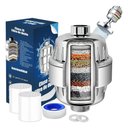 Ver imagem 4 de Filtro de Chuveiro 20 Estágios Cromado Universal Reduz Cloro