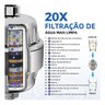 Filtro de Chuveiro 20 Estágios Cromado Universal Reduz Cloro - 3