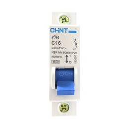 Mini Disjuntor Monopolar Chint 16a Eb 1p C16 - 2
