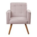 Ver imagem 3 de Poltrona Decorativa Sabrina Veludo Rose