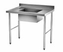 Ver imagem 1 de Pia em Aço Inox Haut com 1 Cuba Profundidade 35cm 70x70x85cm