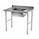 Ver imagem 1 de Pia em Aço Inox Haut com 1 Cuba Profundidade 35cm 70x70x85cm