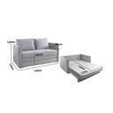 Ver imagem 5 de Sofá Cama Torino Casal Dobrável com Colchão 1.55m Almofadas Soltas