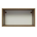Ver mais imagens de Armário de Cozinha Aéreo 60 cm 1 Porta Rustic/Preto Glamy Madesa
