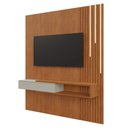Ver imagem 1 de Painel para Tv 65'' Impérium Gaveta C/ Nicho Led Cascata 100% Mdf:naturalle/off White