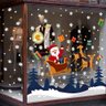 Adesivo Natal Papai Noel Festa Natalina Vitrine Vidro Loja - 1