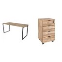 Ver imagem 2 de Escrivaninha Mesa Escritório 150cm com Gaveteiro Kuadra