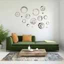 Ver imagem 1 de Espelho Adesivo Pet Acrilic Flexível Decorativo Kit 24 Un. Lua Circulo