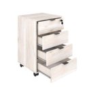 Ver imagem 4 de Escrivaninha Mesa Escritório com Gaveteiro Kuadra 4 Gavetas 150cm Industrial Snow Bege