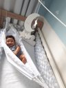 Ver imagem 3 de Rede berço bebê infantil brim até 30kg Montessoriana branca