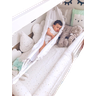 Rede berço bebê infantil brim até 30kg Montessoriana branca - 2