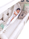 Ver imagem 2 de Rede berço bebê infantil brim até 30kg Montessoriana branca