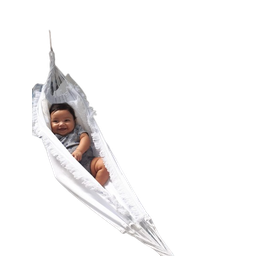 Rede berço bebê infantil brim até 30kg Montessoriana branca - 1