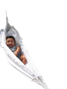 Ver imagem 1 de Rede berço bebê infantil brim até 30kg Montessoriana branca