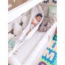 Rede berço bebê infantil brim até 30kg Montessoriana branca - 4