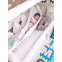 Ver imagem 4 de Rede berço bebê infantil brim até 30kg Montessoriana branca