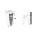 Ver imagem 3 de Armário Canto Arara M4 Closet Roupa Expositor Loja