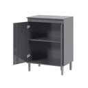 Ver imagem 3 de Balcão Microondas Multiuso Cozinha Cinza EJ Móveis