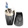 Porta Escova e Creme Dental Com Tampa Premium - Wp Connect - Preto-Dourado - 5