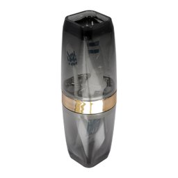 Porta Escova e Creme Dental Com Tampa Premium - Wp Connect - Preto-Dourado - 3