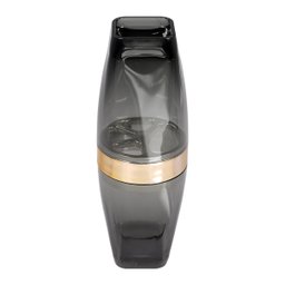 Porta Escova e Creme Dental Com Tampa Premium - Wp Connect - Preto-Dourado - 1