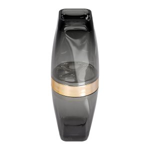 Porta Escova e Creme Dental Com Tampa Premium - Wp Connect - Preto-Dourado