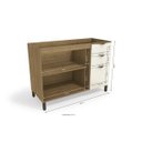 Ver imagem 5 de Balcão de 2 Portas 3 Gavetas 120cm Lótus Kappesberg